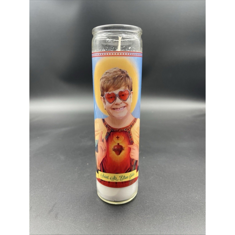 St Sir Elton John Prayer Candle‎ Celebrity Saint Candle The Luminary & Co